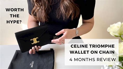 celine woc review|CELINE TRIOMPHE WALLET ON CHAIN REVIEW .